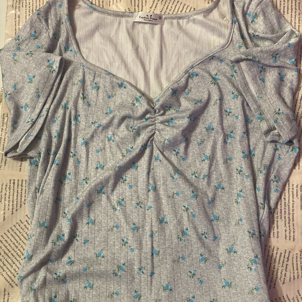 Floral Coquette Top